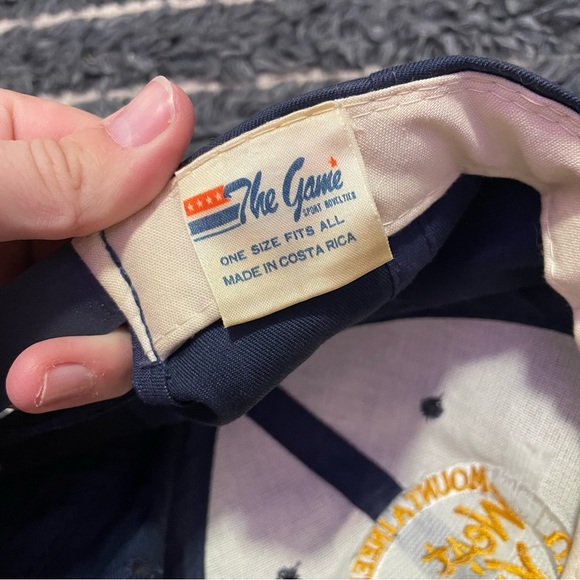 Vintage 80’s 90’s West Virginia Mountaineers Blue Snap Back Hat WVU Cap - Picture 6 of 7